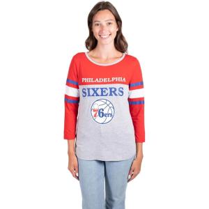 imageUltra Game Womens NBA Official Raglan Baseball 34 Long Sleeve ShirtTeam Color