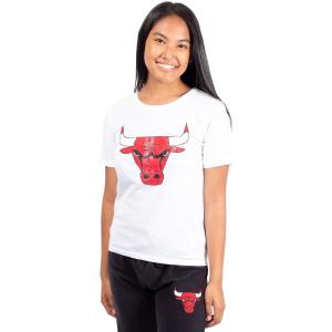 imageUltra Game Womens NBA Official Soft Vintage Distressed Graphics TShirtChicago Bulls