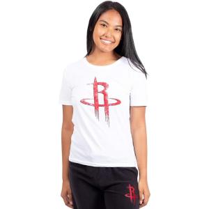 imageUltra Game Womens NBA Official Soft Vintage Distressed Graphics TShirtHouston Rockets
