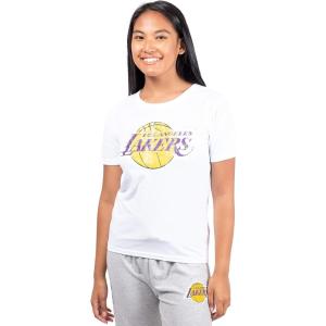 imageUltra Game Womens NBA Official Soft Vintage Distressed Graphics TShirtLos Angeles Lakers
