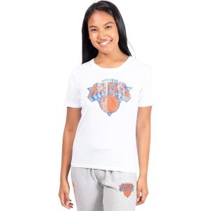 imageUltra Game Womens NBA Official Soft Vintage Distressed Graphics TShirtNew York Knicks