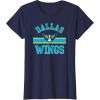 imageDallas Wings WNBA Downtown TShirt  Black Small Classic Fit Short Sleeve Crew Neck UnisexYouth Cotton Blend Sports Fans AdultsNavy Blue