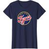 imageIndiana Fever WNBA UnisexAdults ampamp Kids Grey TShirt Small Short Sleeve Round Neck Loose Fit Modern Logo Triblend Sports FanNavy Blue