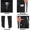 imageUltra Game Mens NBA Official Super Soft Track Running PantsBlack