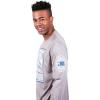imageUltra Game Mens NBA Official SuperSoft Active Long Sleeve TShirtHeather Grey