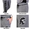 imageUltra Game Mens NCAA Official Black Marl Fleece Jogger SweatpantsBlack Marl