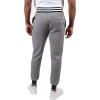 imageUltra Game Mens NCAA Official Black Marl Fleece Jogger SweatpantsBlack Marl
