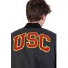imageUltra Game Mens NCAA Official Poly Melton Wool Varsity JacketCharcoal Heather