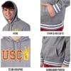 imageUltra Game Mens NCAA Official Soft Fleece Pullover Hoodie SweatshirtHeather Gray