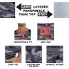 imageUltra Game NBA Mens SuperSoft Reversible Tank Top Muscle TeeGray  Camo Combo