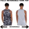 imageUltra Game NBA Mens SuperSoft Reversible Tank Top Muscle TeeGray  Camo Combo