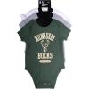 imageUltra Game NBA Unisex Baby 3pack Shortsleeve OnesiesAssorted