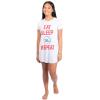 imageUltra Game NBA Womens Super Soft Sleepwear Pajama Loungewear Tee Shirt NightgownPhiladelphia 76ers
