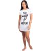 imageUltra Game NBA Womens Super Soft Sleepwear Pajama Loungewear Tee Shirt NightgownSan Antonio Spurs