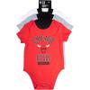 imageUltra Game NBA unisexbaby 3pack Shortsleeve OnesiesAssorted