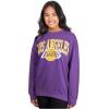imageUltra Game NBA womens Nba Official Extra Soft Fleece Distressed Oversized Pullover SweatshirtTeam Color