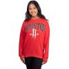 imageUltra Game NBA womens Nba Official Extra Soft Fleece Distressed Oversized Pullover SweatshirtTeam Color