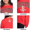 imageUltra Game NBA womens Nba Official Extra Soft Fleece Distressed Oversized Pullover SweatshirtTeam Color 20