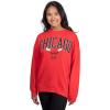 imageUltra Game NBA womens Nba Official Extra Soft Fleece Distressed Oversized Pullover SweatshirtTeam Color