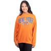 imageUltra Game NBA womens Nba Official Extra Soft Fleece Distressed Oversized Pullover SweatshirtTeam Color