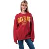 imageUltra Game NBA womens Nba Official Extra Soft Fleece Distressed Oversized Pullover SweatshirtTeam Color