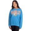 imageUltra Game NBA womens Nba Official Extra Soft Fleece Distressed Oversized Pullover SweatshirtTeam Color