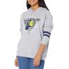 imageUltra Game NBA womens Nba Soft Fleece Pullover Hoodie Sweatshirt With Varsity StripeHeather Gray