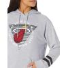 imageUltra Game NBA womens Nba Soft Fleece Pullover Hoodie Sweatshirt With Varsity StripeHeather Gray