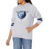 imageUltra Game NBA womens Nba Soft Fleece Pullover Hoodie Sweatshirt With Varsity StripeHeather Gray