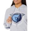 imageUltra Game NBA womens Nba Soft Fleece Pullover Hoodie Sweatshirt With Varsity StripeHeather Gray