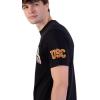 imageUltra Game NCAA Mens NCAA Official Crew Neck Short Sleeve Polo Shirt with Arched Plexi DesignBlack