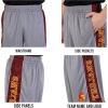 imageUltra Game NCAA Mens NCAA Official Poly Interlock ShortsHeather Gray