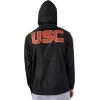 imageUltra Game NCAA mens Ncaa Official Quarter Zip Pullover Hoodie Windbreaker JacketBlack