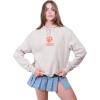 imageUltra Game NCAA womens Ncaa Official Soft Fleece Pullover Hoodie Sweatshirt With Varsity StripeSand
