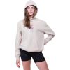 imageUltra Game NCAA womens Ncaa Official Soft Fleece Pullover Hoodie Sweatshirt With Varsity StripeSand