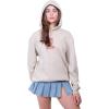 imageUltra Game NCAA womens Ncaa Official Soft Fleece Pullover Hoodie Sweatshirt With Varsity StripeSand