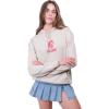 imageUltra Game NCAA womens Ncaa Official Soft Fleece Pullover Hoodie Sweatshirt With Varsity StripeSand
