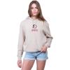 imageUltra Game NCAA womens Ncaa Official Soft Fleece Pullover Hoodie Sweatshirt With Varsity StripeSand