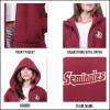imageUltra Game Womens NCAA Official Full Zip Sherpa HoodieTeam Color