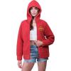 imageUltra Game Womens NCAA Official Full Zip Sherpa HoodieTeam Color