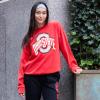 imageUltra Game Womens NCAA Official Oversized Fleece Distressed Crew Pullover SweatshirtTeam Color