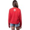 imageUltra Game Womens NCAA Official Oversized Fleece Distressed Crew Pullover SweatshirtTeam Color