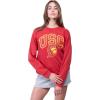 imageUltra Game Womens NCAA Official Oversized Fleece Distressed Crew Pullover SweatshirtTeam Color