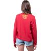 imageUltra Game Womens NCAA Official Oversized Fleece Distressed Crew Pullover SweatshirtTeam Color