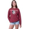 imageUltra Game Womens NCAA Official Oversized Fleece Distressed Crew Pullover SweatshirtTeam Color