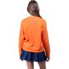 imageUltra Game Womens NCAA Official Oversized Fleece Distressed Crew Pullover SweatshirtTeam Color
