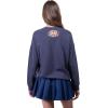imageUltra Game Womens NCAA Official Oversized Fleece Distressed Crew Pullover SweatshirtTeam Color