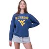 imageUltra Game Womens NCAA Official Oversized Fleece Distressed Crew Pullover SweatshirtTeam Color