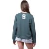 imageUltra Game Womens NCAA Official Oversized Fleece Distressed Crew Pullover SweatshirtTeam Color