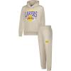 imageUltra Game Youth NBA Official Super Soft Hoodie Sweatshirt and Sweatpants Joggers SetSand